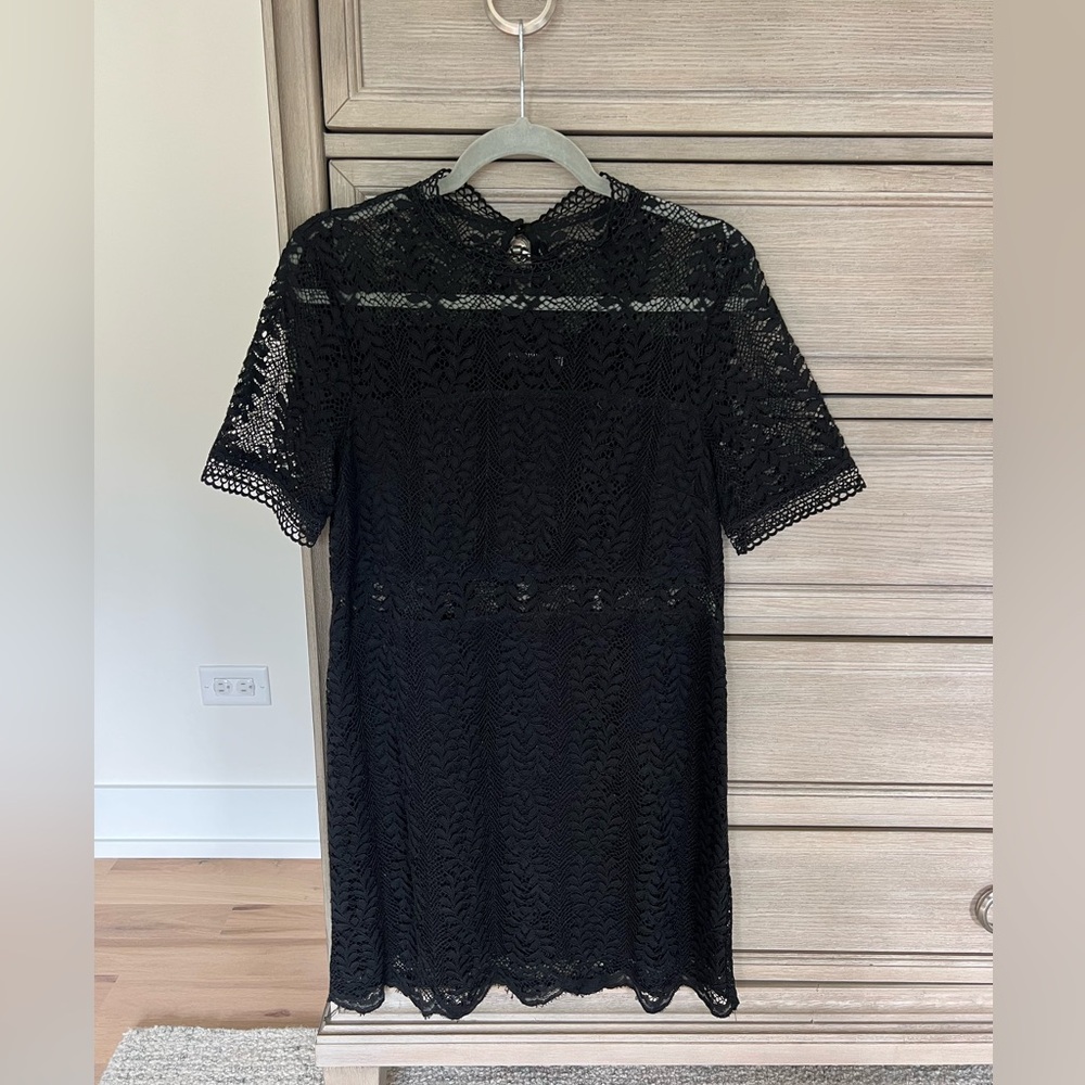 MINKPINK Black Lace Long Sleeve Dress